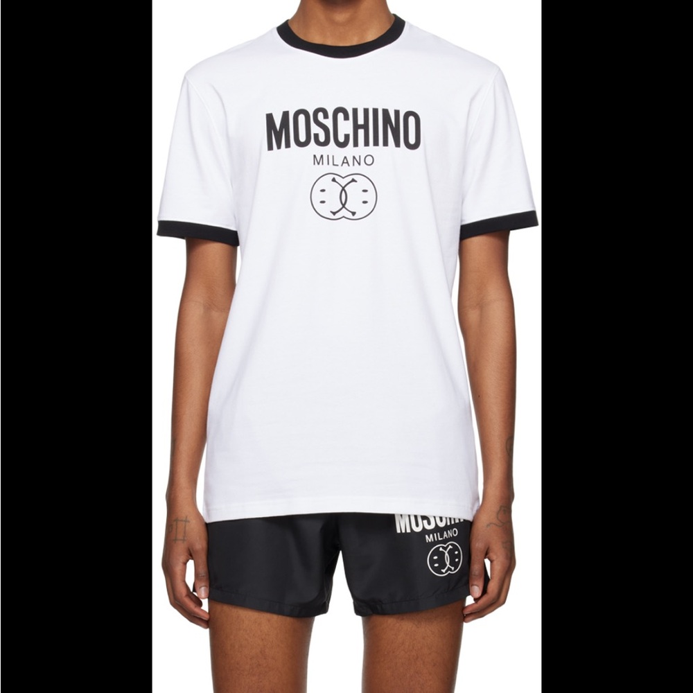 Moschino Black and White Logo T-Shirt